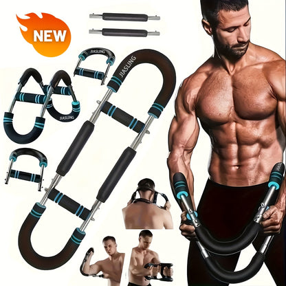 Fitness Equipment U-Shaped Spring Resistance Bar with Three Levels Two Modes and Three Color Options