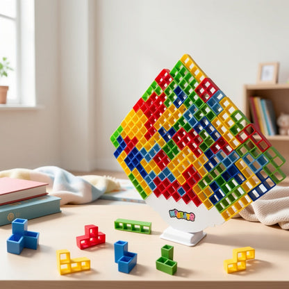 Balancing Stacking Blocks Game Set with the Listed Color, Size or Set Options for Everyday Use