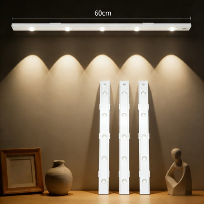 Motion Sensor LED Cabinet Light USB Rechargeable Dimmable Night Light Gesture Control 3 Modes Wireless Under Cabinet Lighting for Kitchen