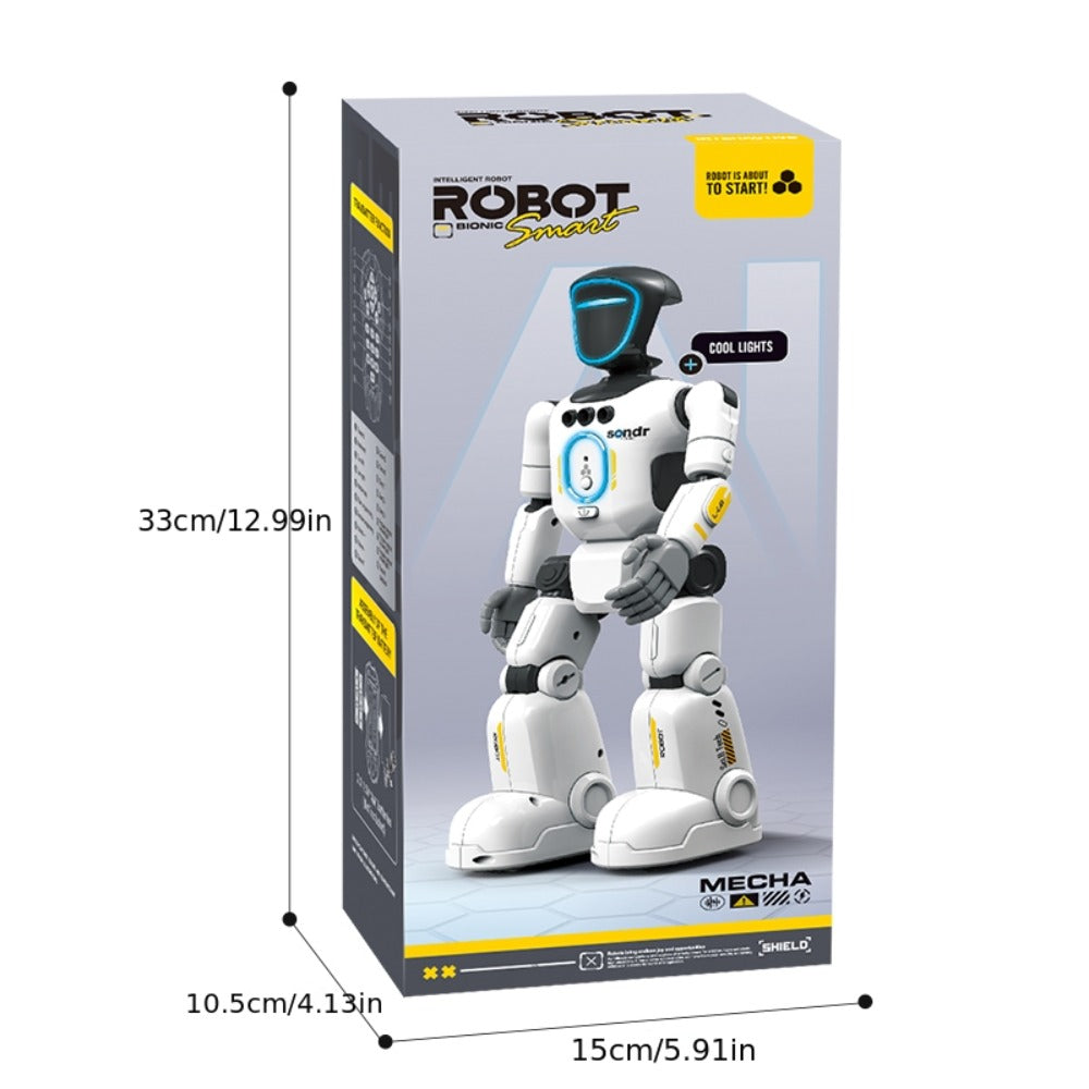 Smart Humanoid Robot Toy with Gesture Sensor & Voice Recorder, Advanced Pose-Controlled Joints, Smart Remote Control