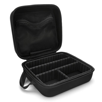 Hard Shell Barber Case Portable – Hair Clipper Trimmer Beauty Tools Organizer Travel Storage Bag Barbershop Styling Kit Carrying Case