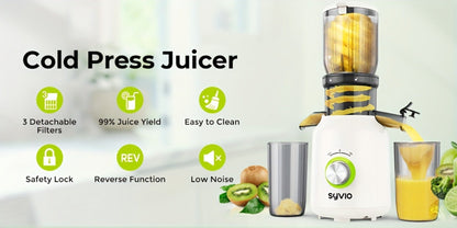 Centrifugal Juicer with 4.3-Inch Wide Feed Chute - 3-Speed Electric Juicer Machine for Whole Fruits & Vegetables