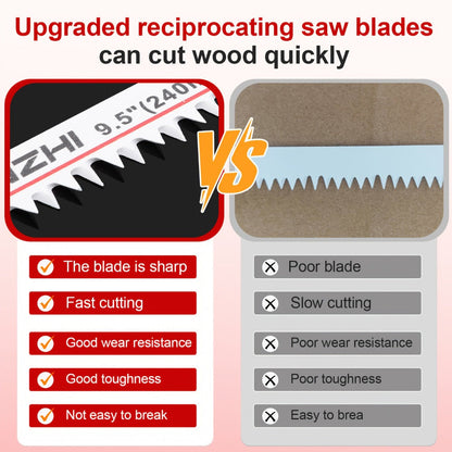 Wood Cutting Reciprocating Saw Blades 10PCS S1531L for Garden Pruning Branch Trimming Tree for Entryways, Bedrooms and Living Spaces
