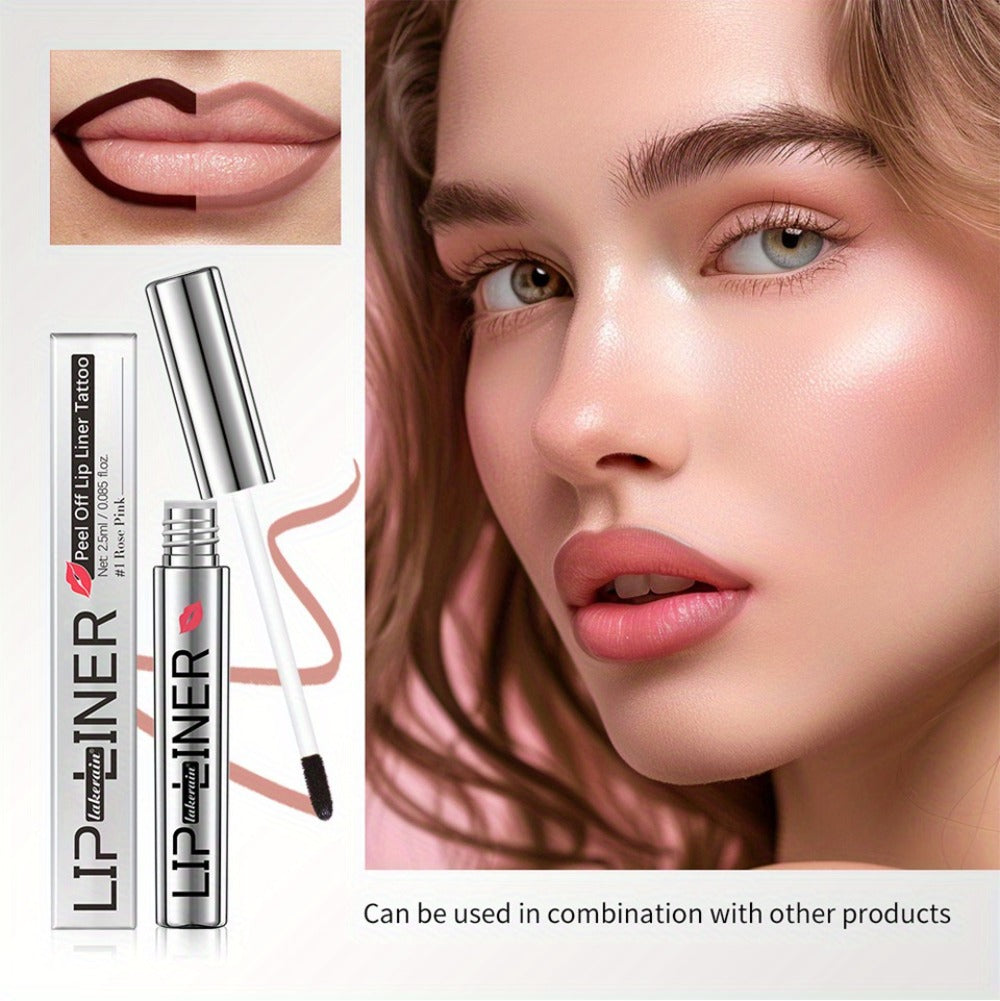 Lip Stain Pen Set 4 Colors 2-in-1 Lip Liner & Lip Tattoo – Waterproof Smudge-Proof Transfer-Resistant Matte Finish