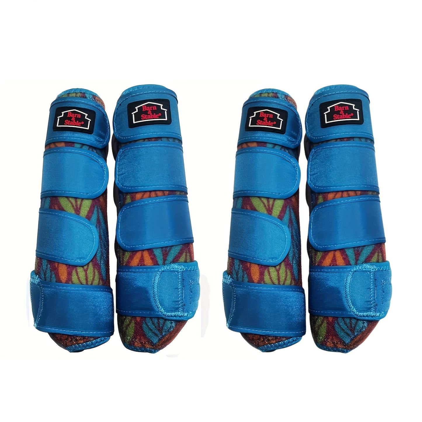 Horse Leg Wraps & Sports Boots – Ultra-Breathable Impact-Resistant Protective Boots for Front & Rear Legs, Endurance Training, 5 Patterns