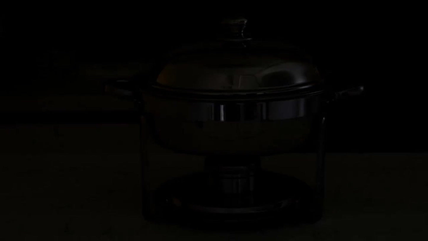 Chafing Dish Buffet Set Stainless Steel Food Warmer 6QT Round Chafer for Catering Events Parties Weddings Banquets