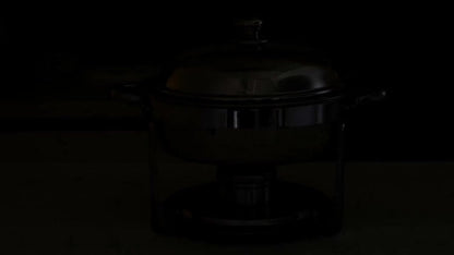 Chafing Dish Buffet Set Stainless Steel Food Warmer 6QT Round Chafer for Catering Events Parties Weddings Banquets