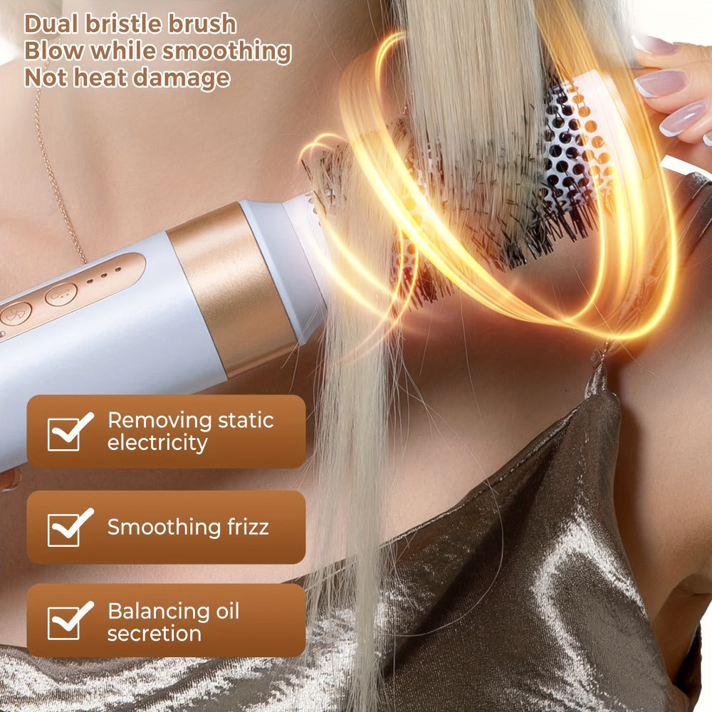 7-in-1 Hot Air Brush Hair Styling Tool with 110, 000 RPM Motor, Diffuser and Attachment Set