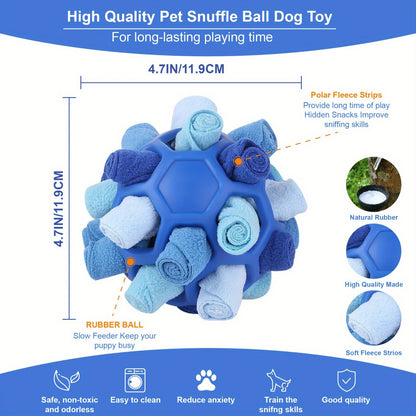 Snuffle Ball Dog Toy – Interactive Foraging Treat Dispenser & Slow Feeder Puzzle Toy for Small Medium Large Dogs