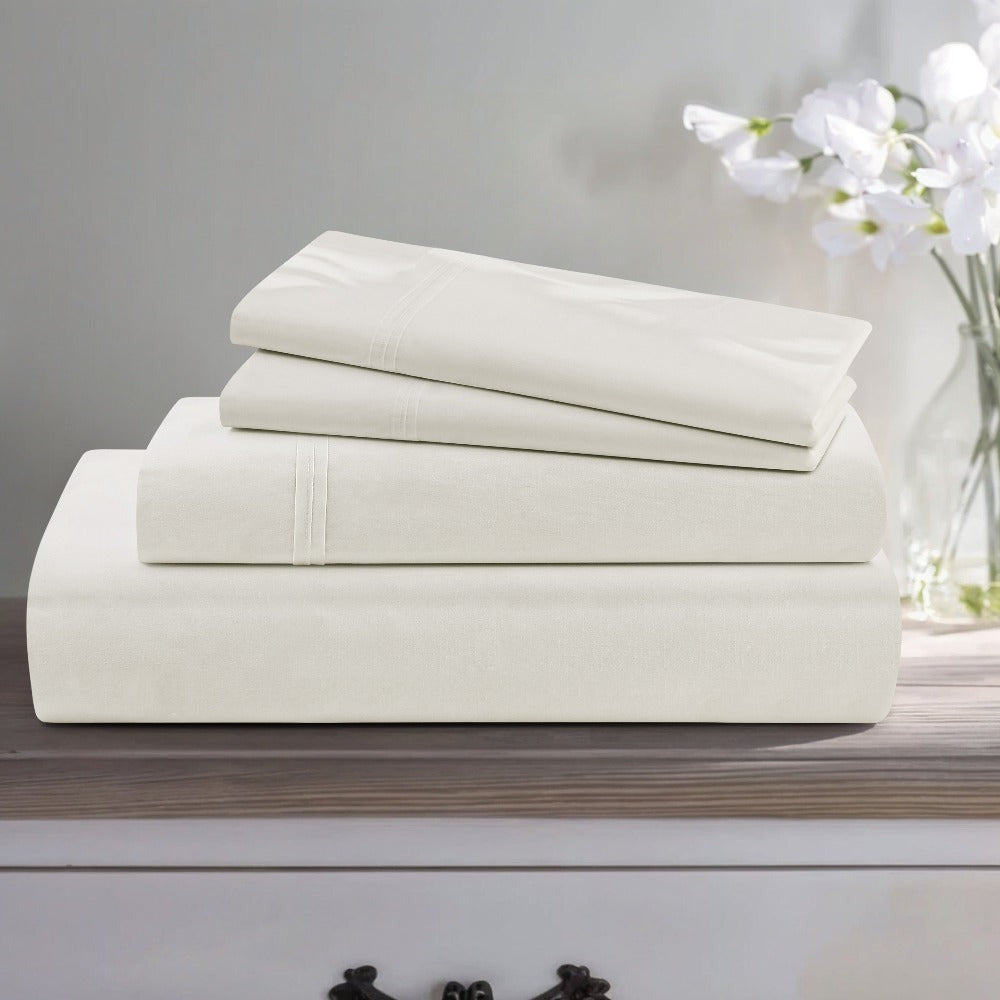 Egyptian Cotton Sheet Set, 1000 Thread Count Sateen Bedding with 16-Inch Deep Pocket, Twin-Full-Queen-King Sizes