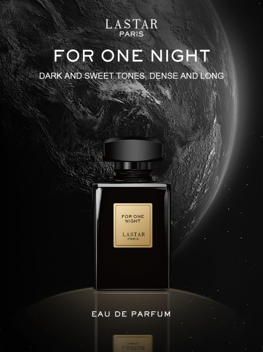 Men's Cologne LASTAR For One Night 55ml Eau de Parfum Spray in Black Rectangular Glass Bottle