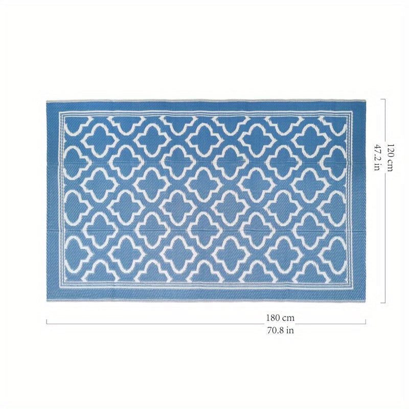 Outdoor Mat | Reversible Foldable Polypropylene RV Camping Patio Picnic