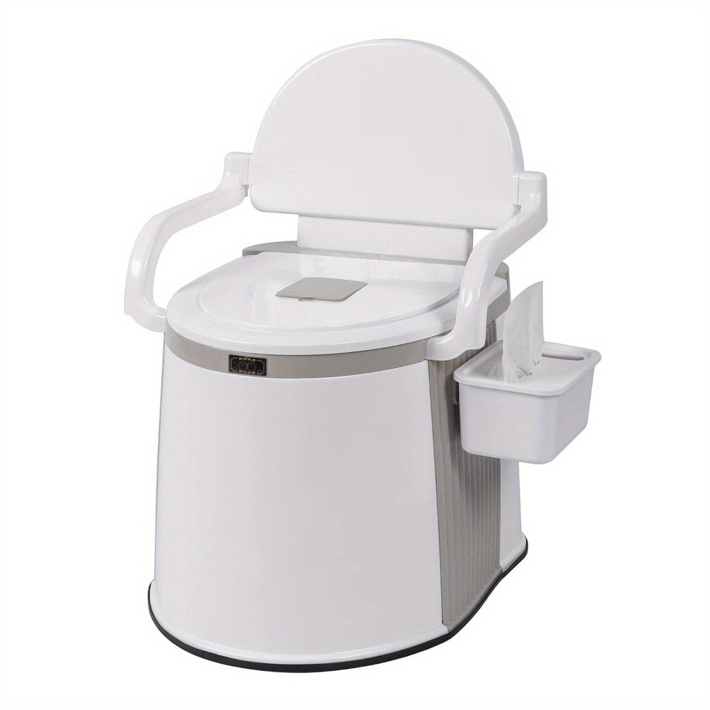 Portable Toilet for RV Camping – Lightweight Porta Potty, 330 LB Capacity, Detachable Inner Bucket, Doubles as Chair, for Boat, Van