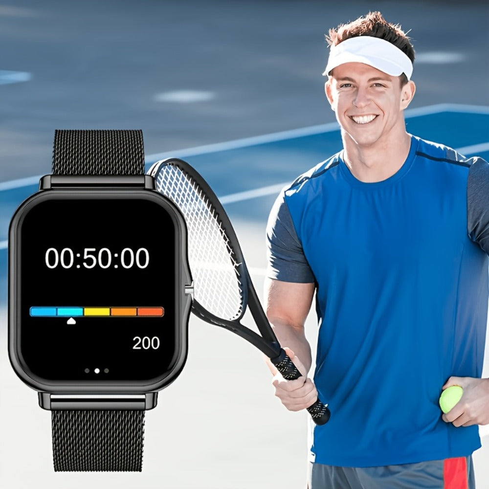 Smartwatch with Calling, Heart Rate and Sleep Displays, Sport Modes and Magnetic Charging for Daily Wear