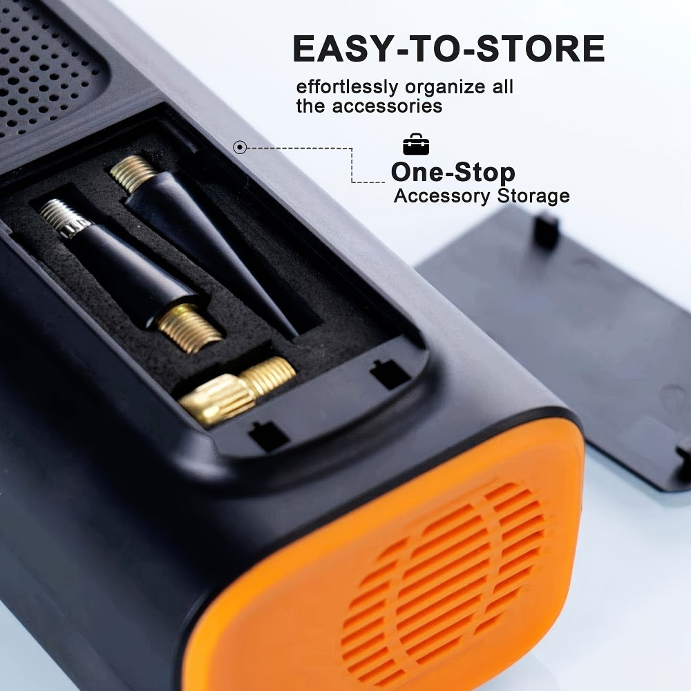 150 PSI Cordless Tire Inflator with 6000mAh Battery, Digital Pressure Gauge, LED Light and USB-C Charging