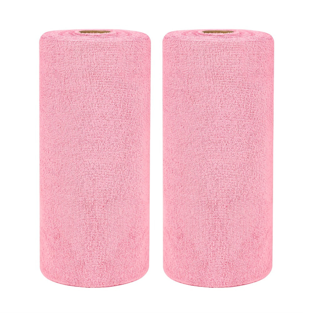 Microfiber Cleaning Cloths Reusable Paper Towel Roll Replacement – Washable Absorbent Tear-Away Dishcloths for Kitchen