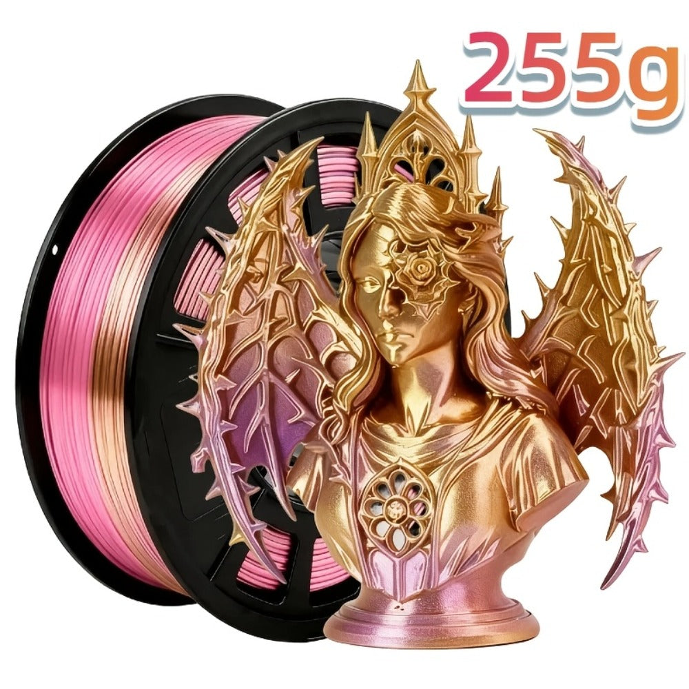3D Printer Filament Dual-Color PLA 1.75mm 250g Spool with Nine Two-Tone Color Combinations