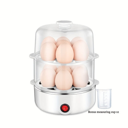 Egg Steamer Stainless Steel Mini Breakfast Machine Single Double Layer Multi-Functional Egg for Entryways, Bedrooms and Living Spaces