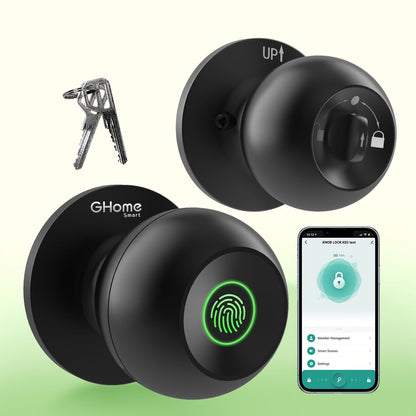 Smart Door Lock GHome K10 K10 PRO K20 and KD03 PRO Knob Models with Three or Four Access Methods