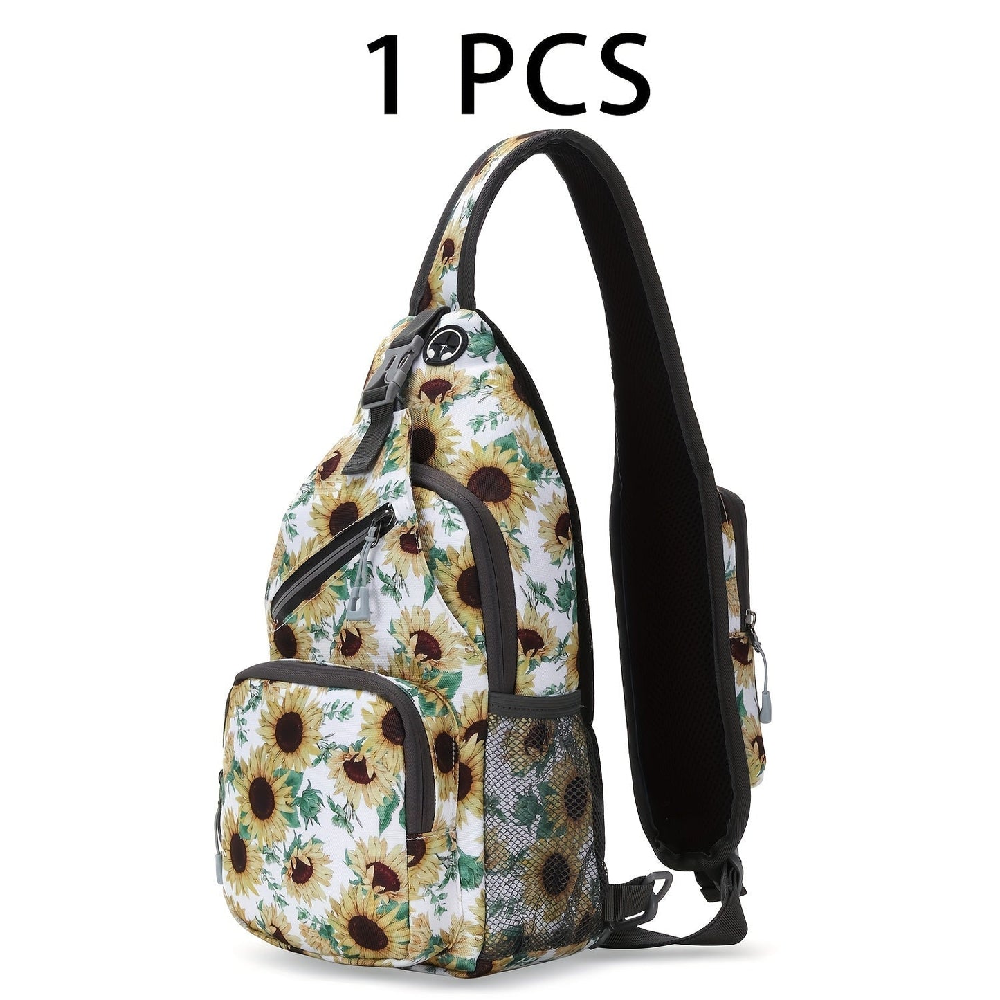 Lightweight Multi-Pocket Sling Crossbody Bag for Women and Men with Zip Compartments and 14 Color Styles
