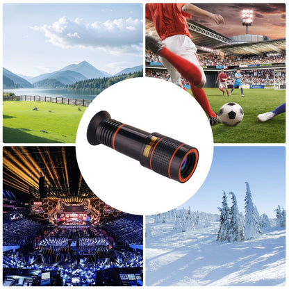 Portable Telephoto Zoom Lens for Smartphone – HD 2-in-1 Wide-Angle & Telephoto Clip-On Mobile Camera Lens, Precision Focus Ring