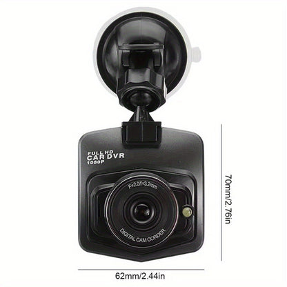 1080P Dash Cam for Cars – 2.2" LCD Display, Continuous Loop Recording, 24/7 Parking Surveillance, Motion Detection, No Battery Required