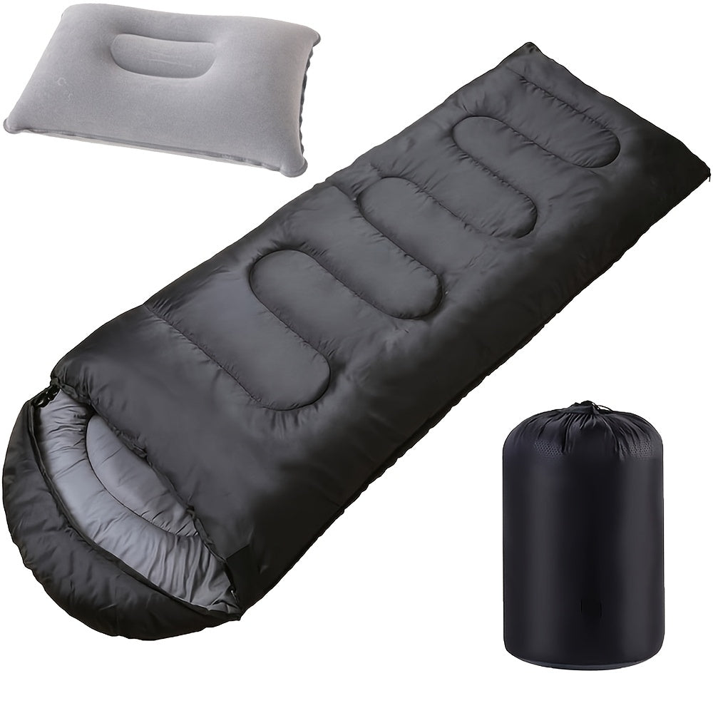 Lightweight Sleeping Bag for Backpacking Camping Hiking – 68°F Warm Weather Rating, Compression Bag Included