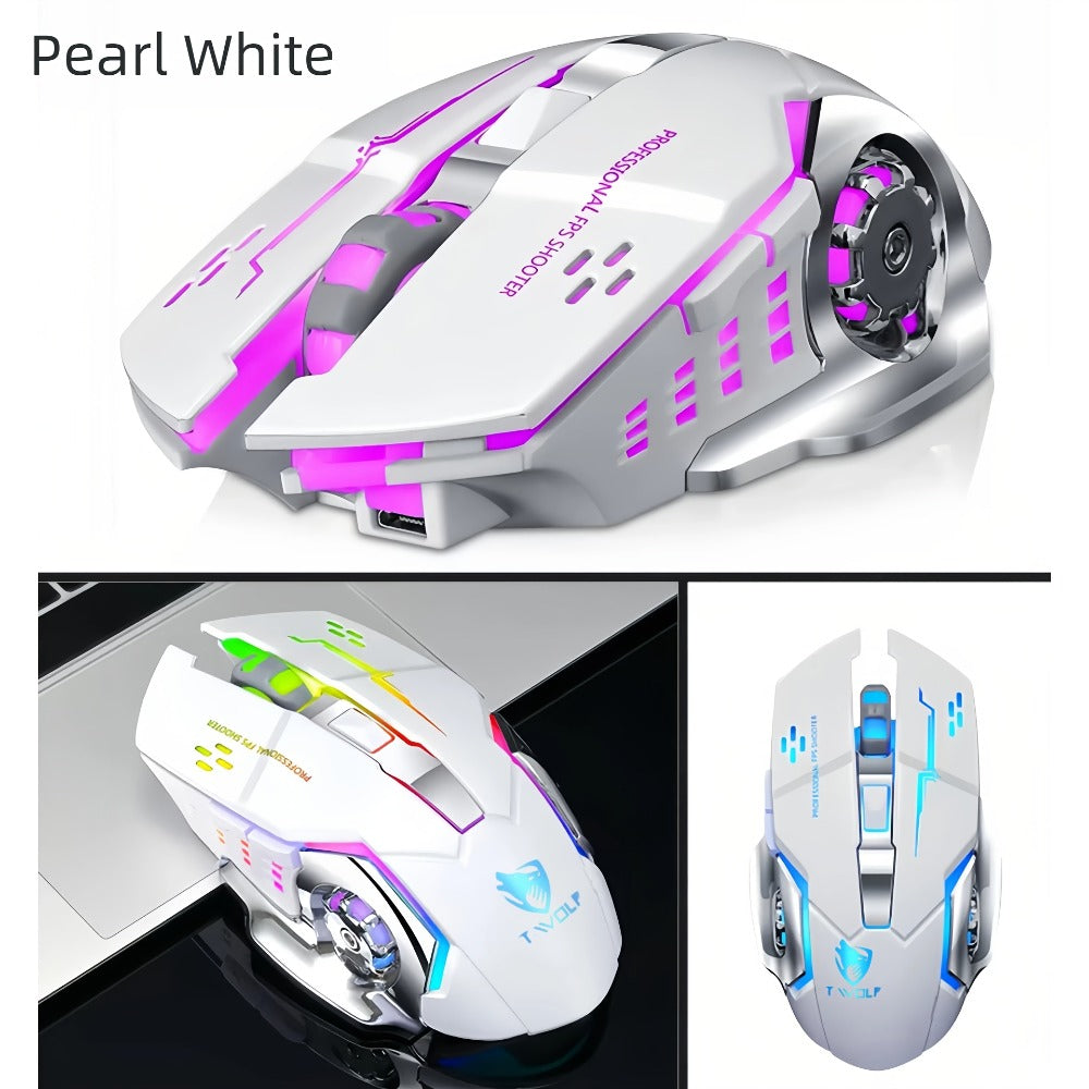Wireless Gaming Mouse RGB Rechargeable T-WOLF 2.4GHz Large Mouse for PC Laptop Tablet Mac for an Everyday Personal Care Routine