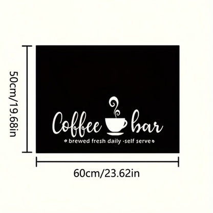Coffee Machine Mat Absorbent Dish Drying Mat Bohemian Coffee Bar Mat for Kitchen Countertop Coffee Station Accessories Placemat Decor