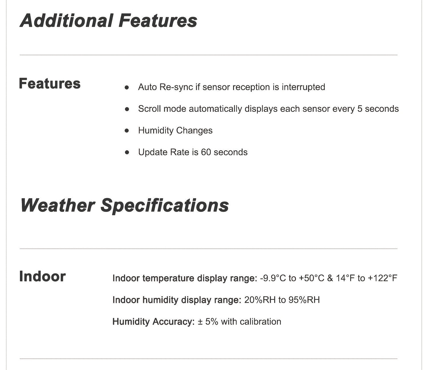 Indoor Outdoor Thermometer | Wireless Hygrometer Home Patio Greenhouse