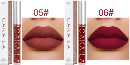 18-Piece Matte Liquid Lipstick Collection with Numbered Shades, Slim 10cm Tubes and Silver Caps