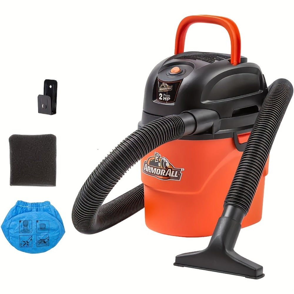 Portable Wet Dry Vacuum Cleaner 1.5 Gallon 2 Peak HP Shop Vac with Blower Function for Entryways, Bedrooms and Living Spaces