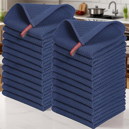Kitchen Dish Cloths 23pcs 100% Cotton Waffle Weave Ultra Dish Towels 12x12 Inch for Cooking Cleaning Wiping Hands Kitchen Decor Gift