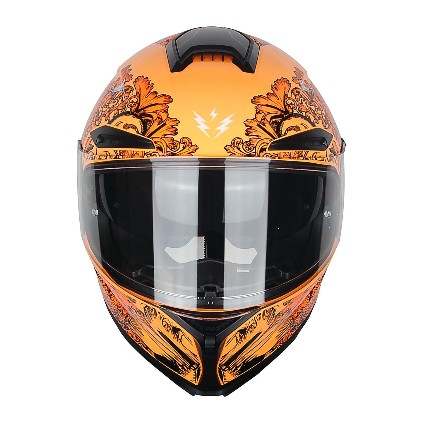 Motorcycle Helmet Full-Face Dual-Visor Shell with Clear Outer Shield, Smoked Inner Visor, Nine Colors and S-XL Sizes