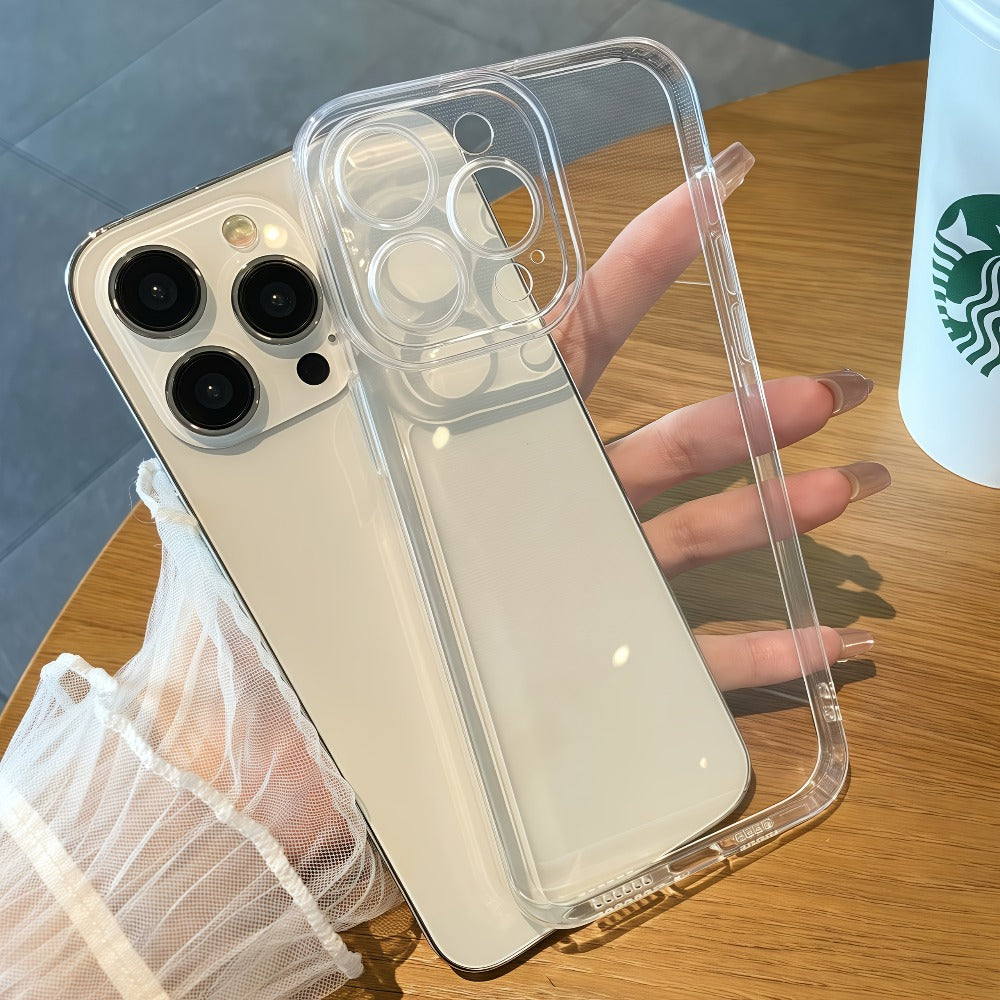 5-Pack Clear Shockproof iPhone Case Bundle Transparent Anti-Drop TPU Cover for iPhone 16 15 14 13 12 11 X XS Pro Max Plus