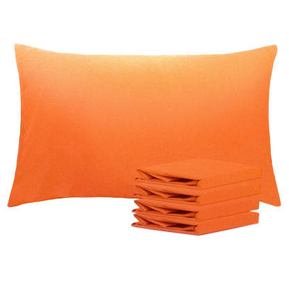 Pillowcases 4 Pack Queen 20x30 – Brushed Microfiber Soft Wrinkle-Free Fade-Resistant Envelope Closure Solid Color 32 Colors