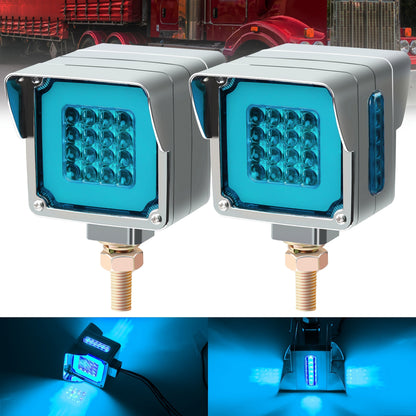 LED Side Marker Lights Square Truck Cab Clearance Lights 12V Waterproof Turn Signal Indicator Side Lights for Cars Trucks Trailers