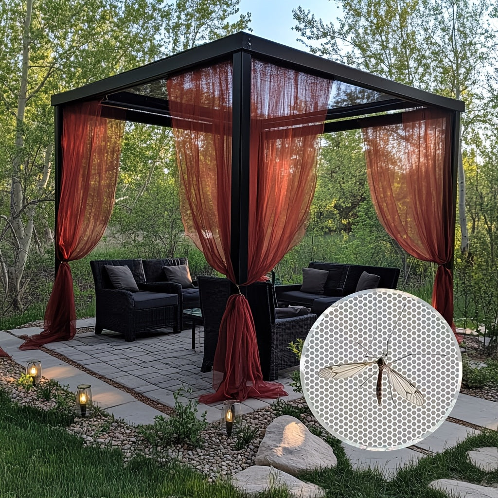 Outdoor Curtains | Sheer Mesh Rod Pocket Patio Gazebo Porch Wedding