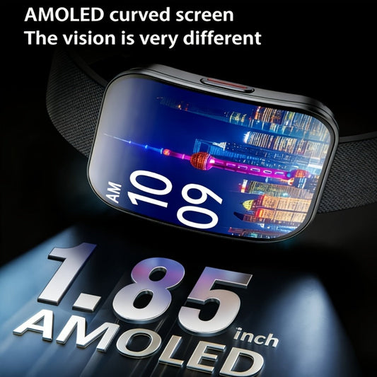Smartwatch with 1.85-Inch Curved Touchscreen, Calling, Camera and Music Controls in Four Options