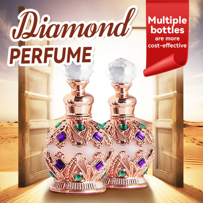 Arabian Perfume for Women Diamond Bottle EDT, Ocean Flower Vanilla Musk Fragrance Spray, Diamonds Woody & Diamond Crown Styles
