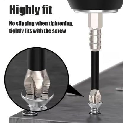 Nanwei K5 Magnetic Driver Bit Set with Hex Shanks, 50-150mm Lengths and 5- to 30-Piece Options