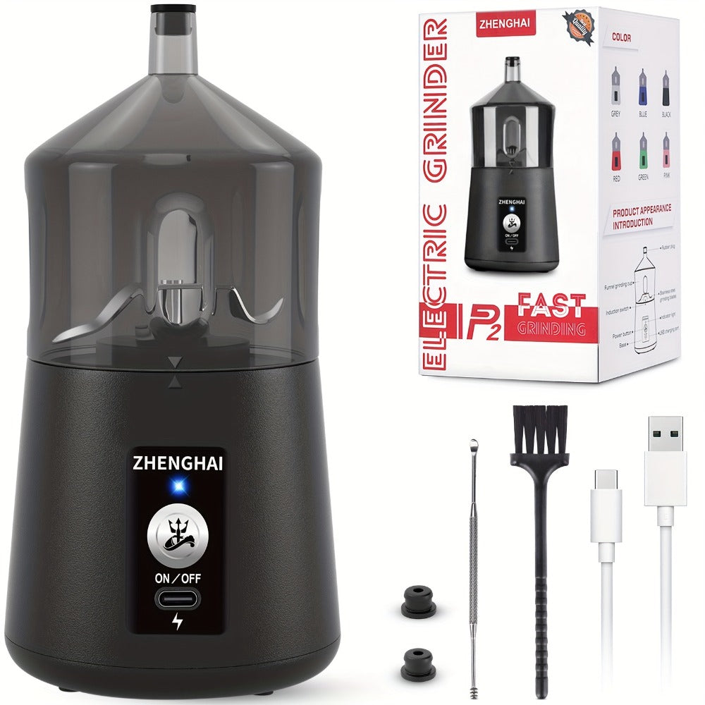 Electric Spice Grinder Portable 150W, USB-C Rechargeable, Pulse Mode, Fast Grinding for Spices & Herbs