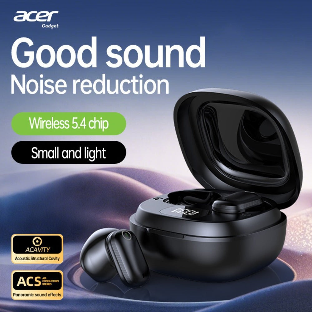 Wireless Earbuds Acer OHR501 Bluetooth 5.4 Semi-In-Ear with Touch Controls, Type-C Case and Eight Colors