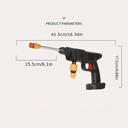 Car Pressure Washer with 4000 PSI Listing, 6-in-1 Spray Nozzle, 5m Hose and One or Two Batteries
