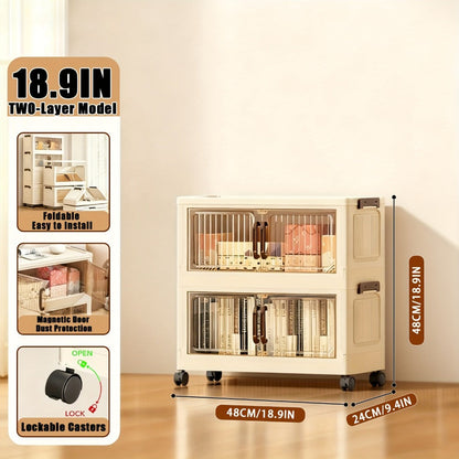 Acrylic Display Cabinet with Clear Door, Dust-Proof Blind Box Figure Showcase Shelf for Mini Toys Collectibles