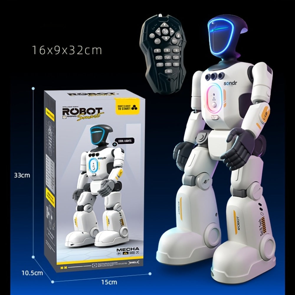 Smart Humanoid Robot Toy with Gesture Sensor & Voice Recorder, Advanced Pose-Controlled Joints, Smart Remote Control