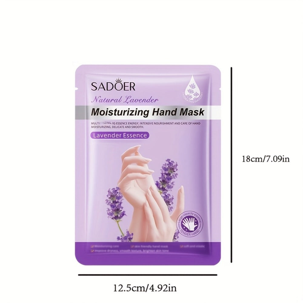 Moisturizing Hand Mask Gloves Glycerin & Lavender 4 & 8 Pairs – Natural Essential Oil Deep Hydrating Hand Spa Treatment