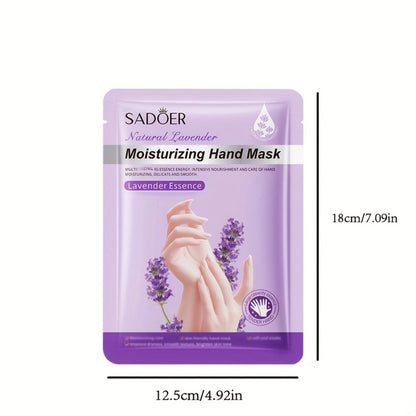 Moisturizing Hand Mask Gloves Glycerin & Lavender 4 & 8 Pairs – Natural Essential Oil Deep Hydrating Hand Spa Treatment