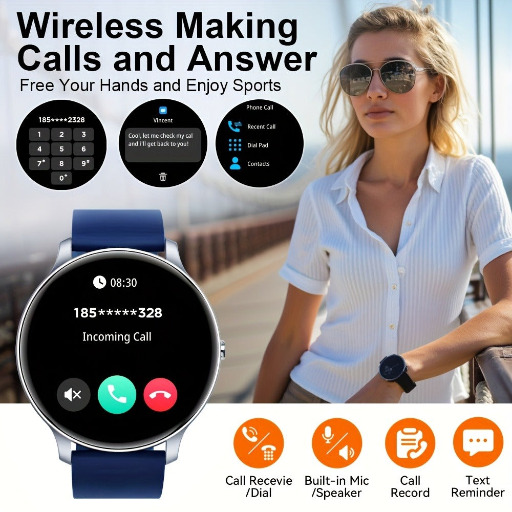 Smartwatch IP68 marking 1.46" HD – 100+ Sport Modes, Wireless Calling, Music Control, Remote Camera, Sedentary Reminder – Unisex