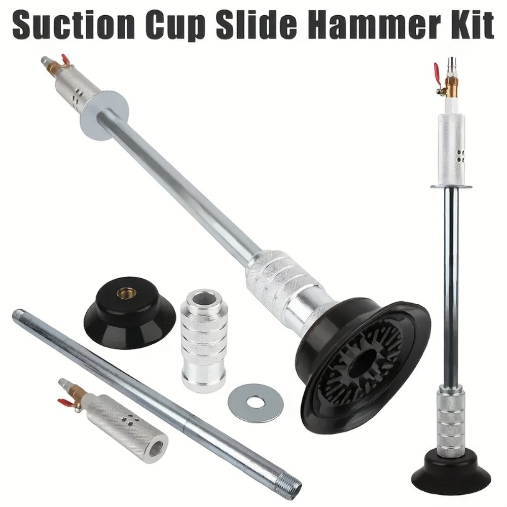 Air Pneumatic Dent Puller Car Body Repair Tool – Suction Sheet Metal Drawing Hammer for Auto Dent Removal, Steel Construction